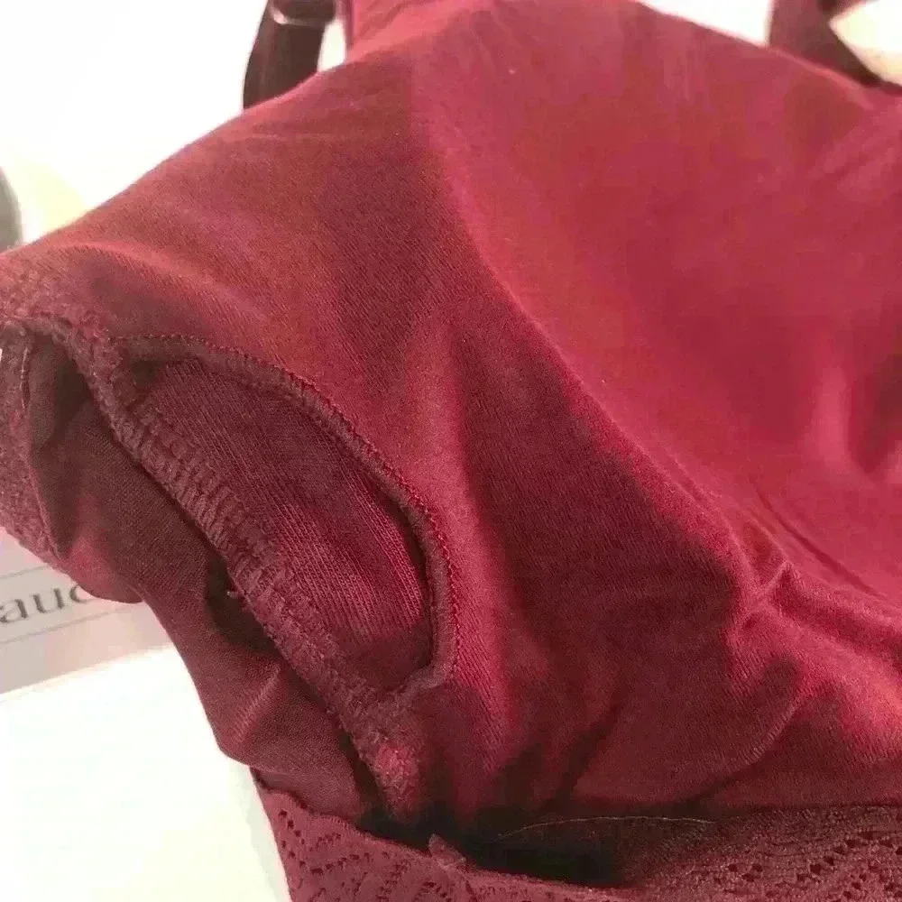 Auden Women’s Burgundy Bralette Size XXL Removable Pads Adjustable Straps NWT - Picture 5 of 6